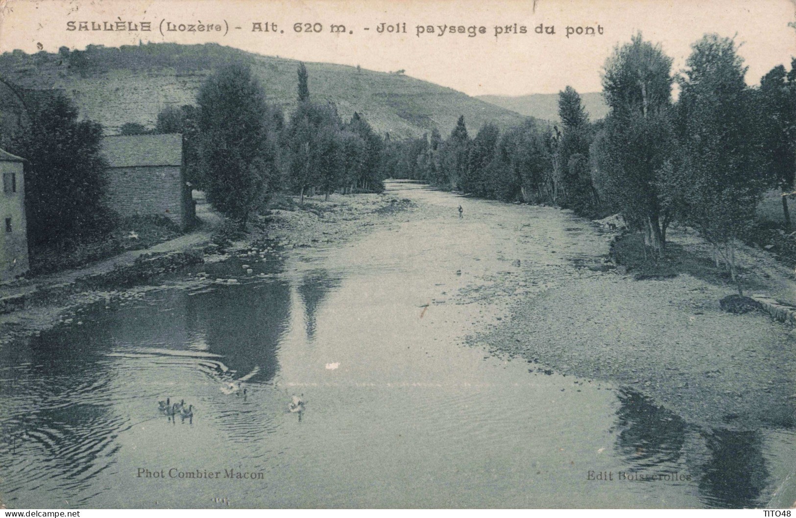 FR-48 LOZÈRE - SALLÈLE - Joli Paysage Pris Du Pont - Près VILLARD - CHANAC  - Chanac