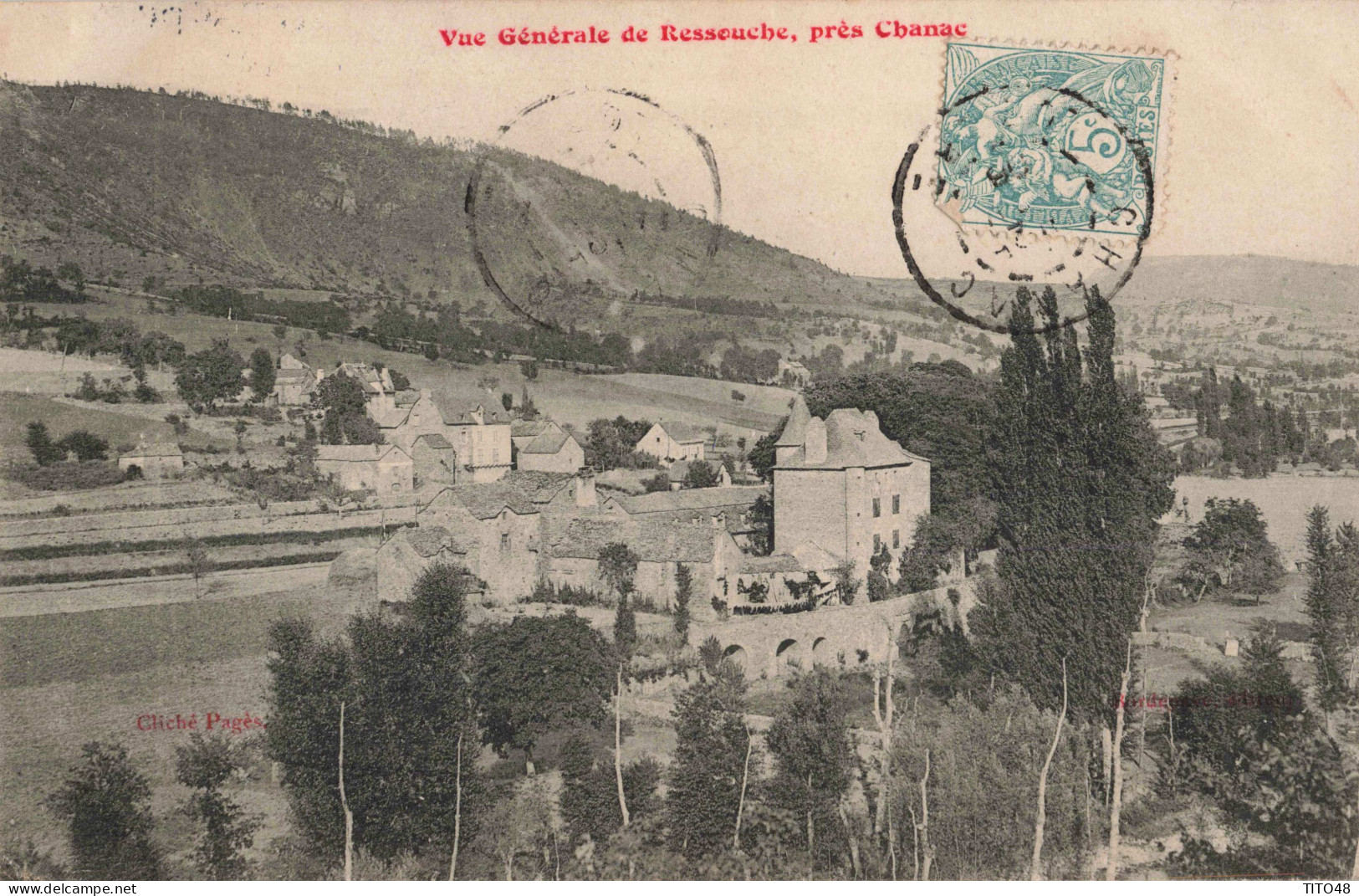 FR-48 LOZÈRE - RESSOUCHE - Vue Générale Près CHANAC - Chanac