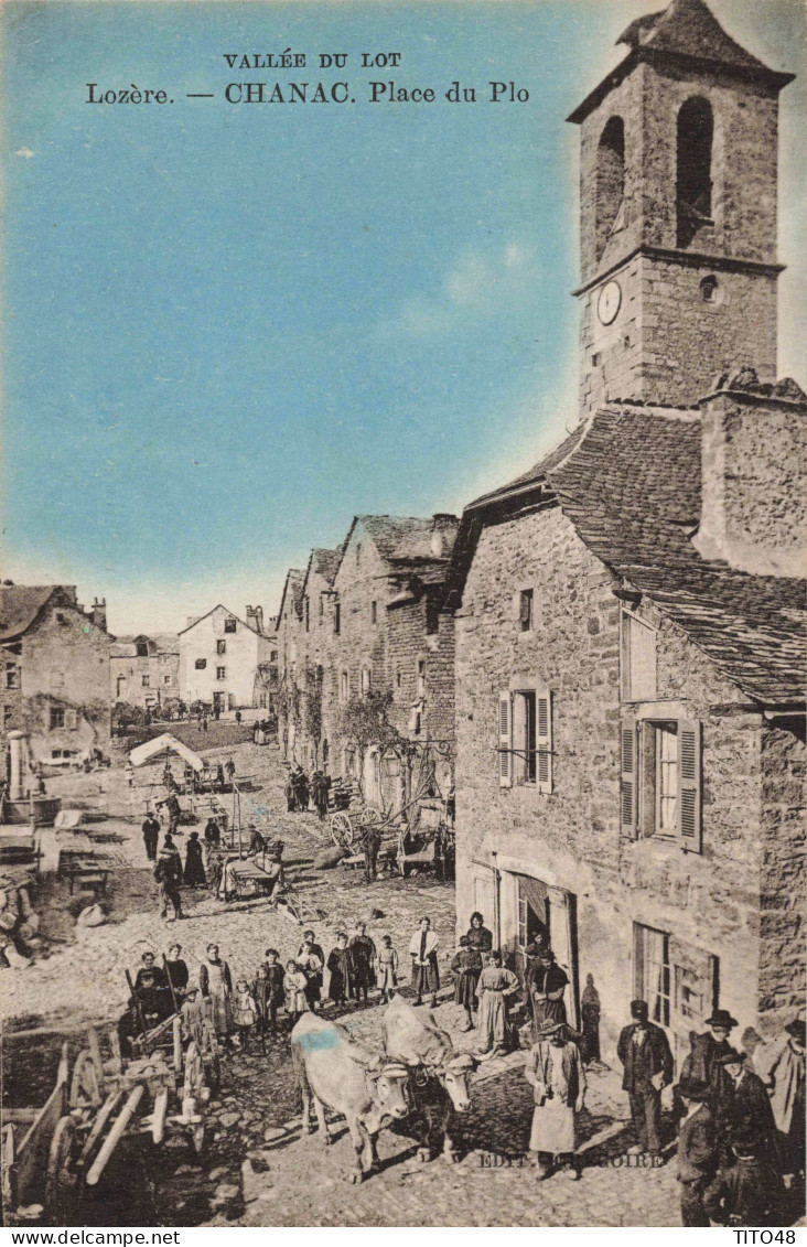 FR-48 LOZÈRE - CHANAC - Place Du Plo - Vallée Du Lot - Chanac