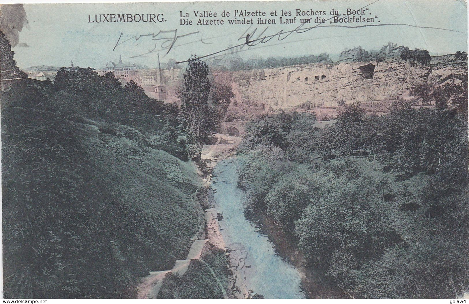 32888# CARTE POSTALE Obl LUXEMBOURG GARE HOLLERICH 1907 NANCY MEURTHE MOSELLE - 1906 Guglielmo IV