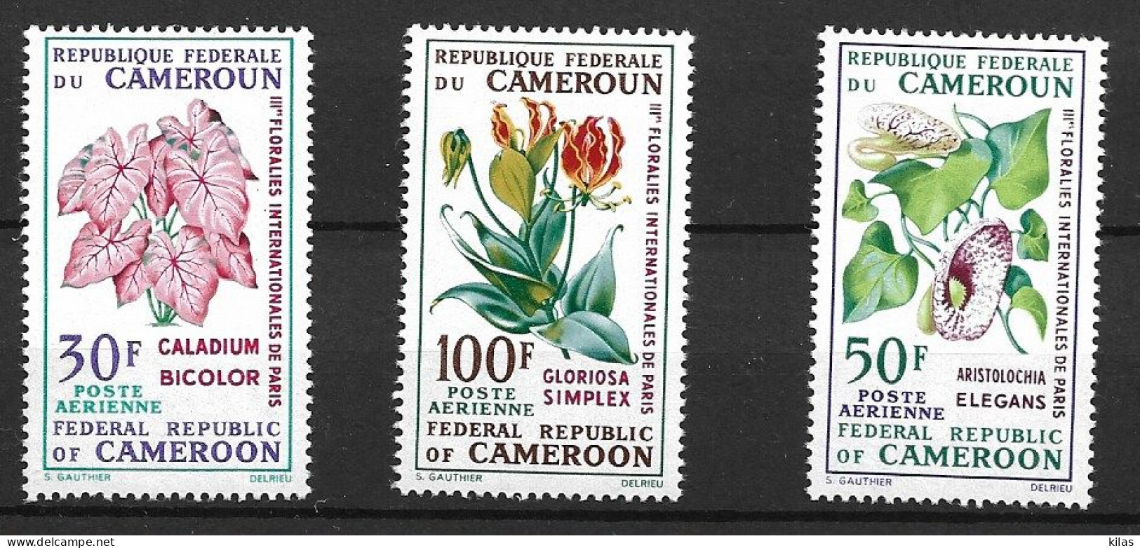 CAMEROON 1969 AIRMAIL, FLOWERS MNH - Cameroun (1960-...)