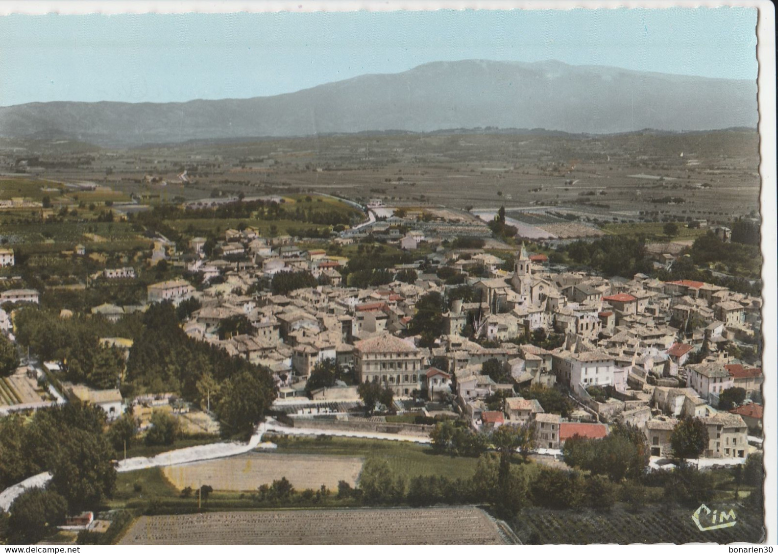 CPSM 84 MAZAN  VUE GENERALE AERIENNE LE MONT-VENTOUX - Mazan