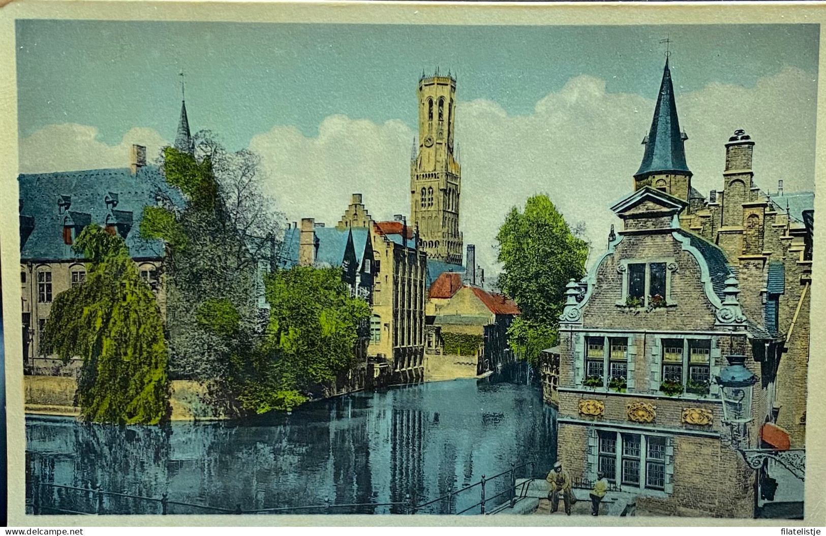 Brugge De Rozenhoedkaai Ingekleurd - Brugge