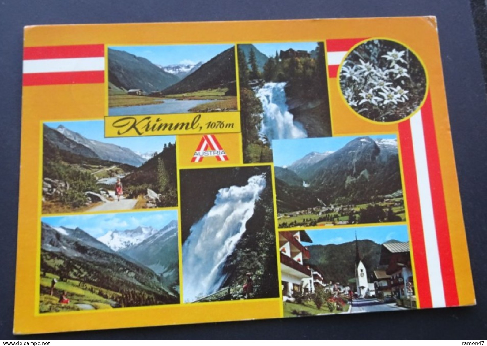 Krimml 1076 M Und Umgebung, Oberpinzgau - L.K. Reproduktionen & Verlag, Elsbethen Bei Salzburg - # K 100 - Krimml