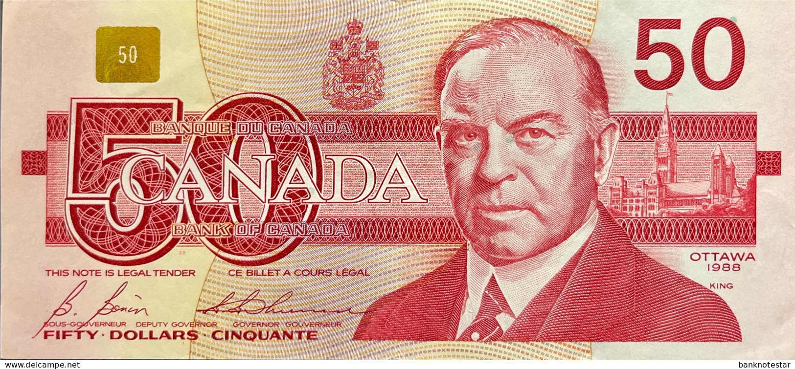 Canada 50 Dollars, P-98b (1988) - Very Fine Plus - Canada