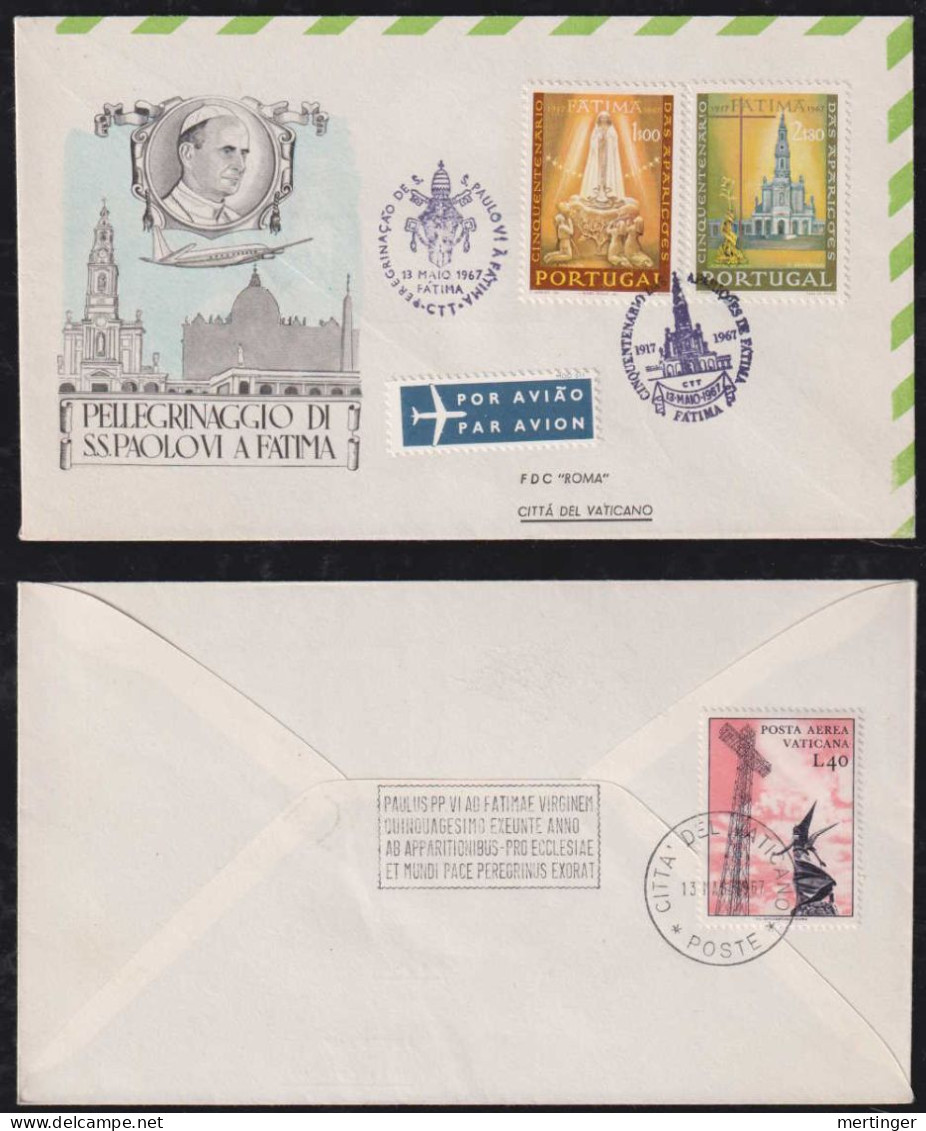 Portugal 1967 Cover Pope In Fatima - Covers & Documents