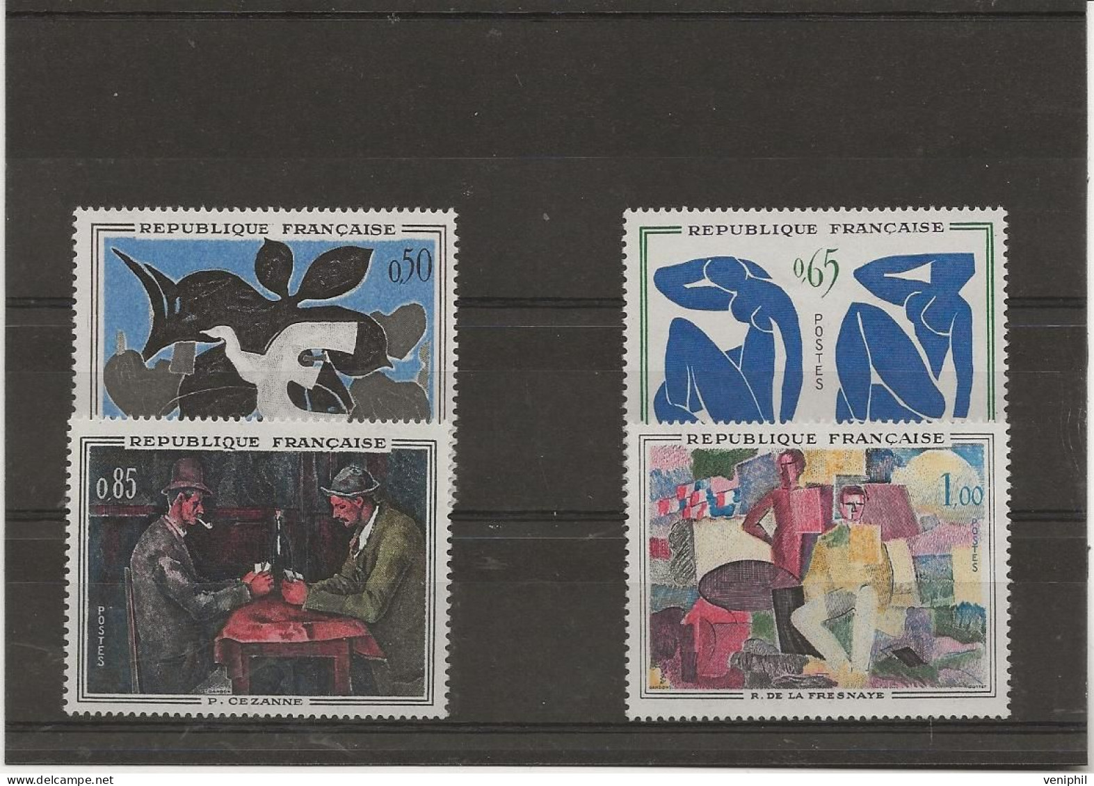 SERIE TABLEAUX - N° 1319 A 1322 - NEUF SANS CHARNIERE - ANNEE 1961 - Nuevos