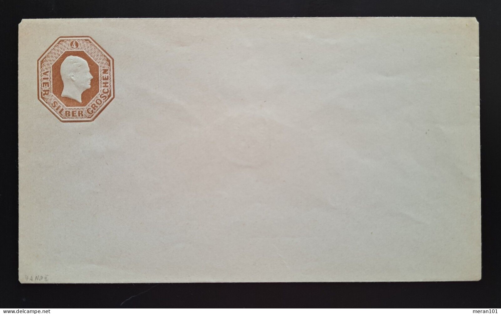 Preußen Umschlag U 4A Type II Neudruck - Interi Postali