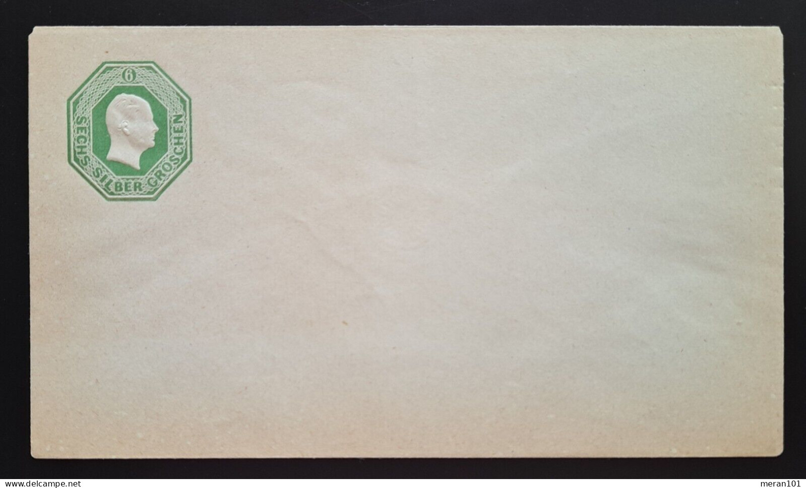 Preußen Umschlag U 6A Type II Neudruck - Ganzsachen