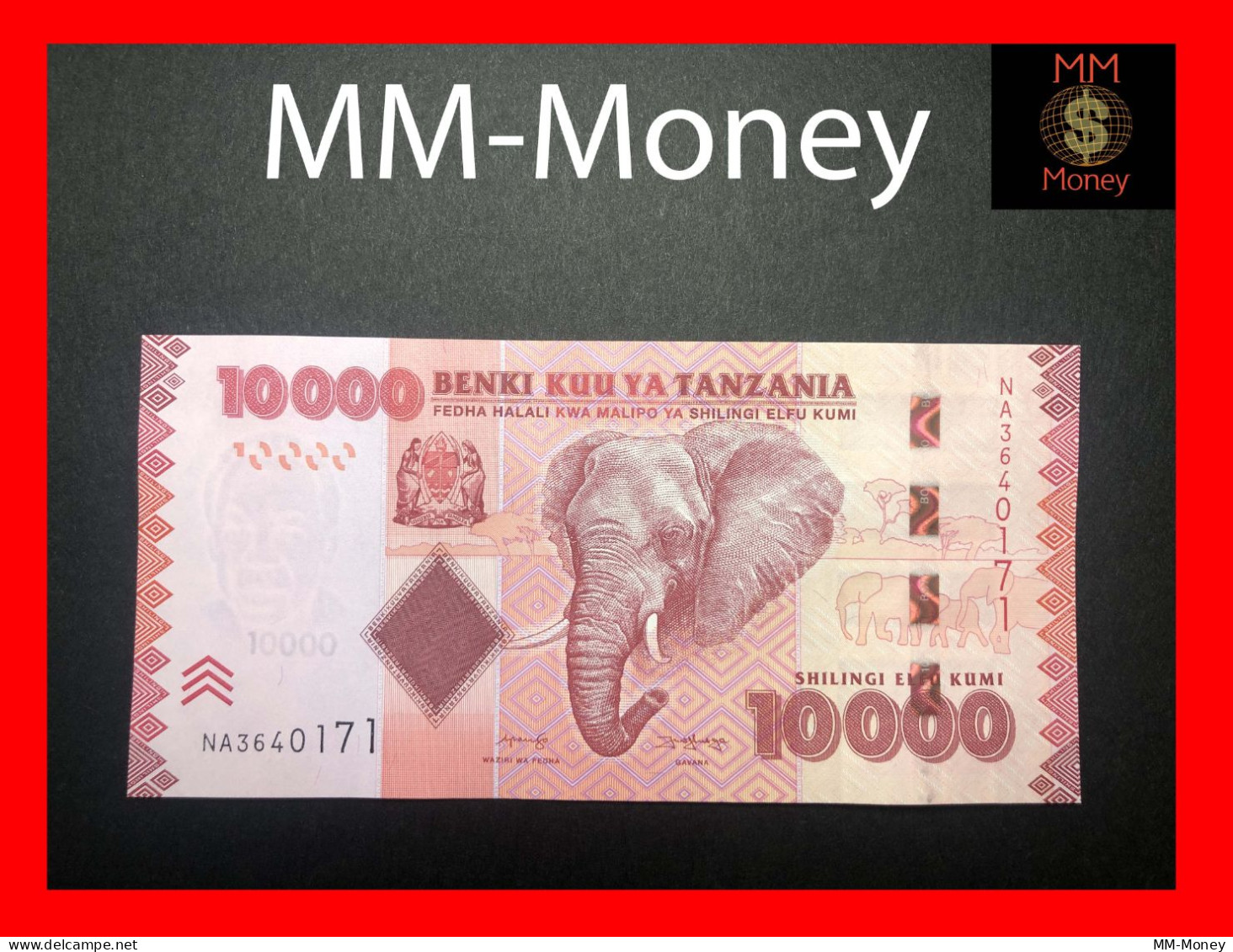 TANZANIA 10.000 10000 Shilingi  2020  P. 44 C   UNC - Tanzanie