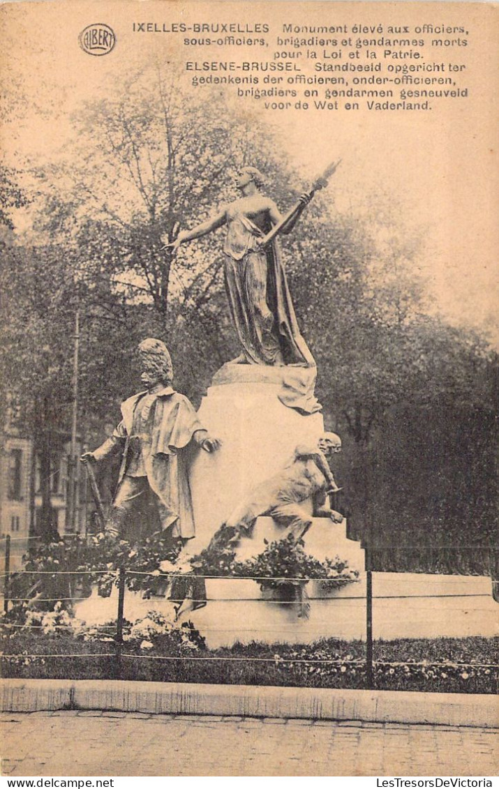 BELGIQUE - Bruxelles - Monument élevé Aux Officiers - Carte Postale Ancienne - Other & Unclassified