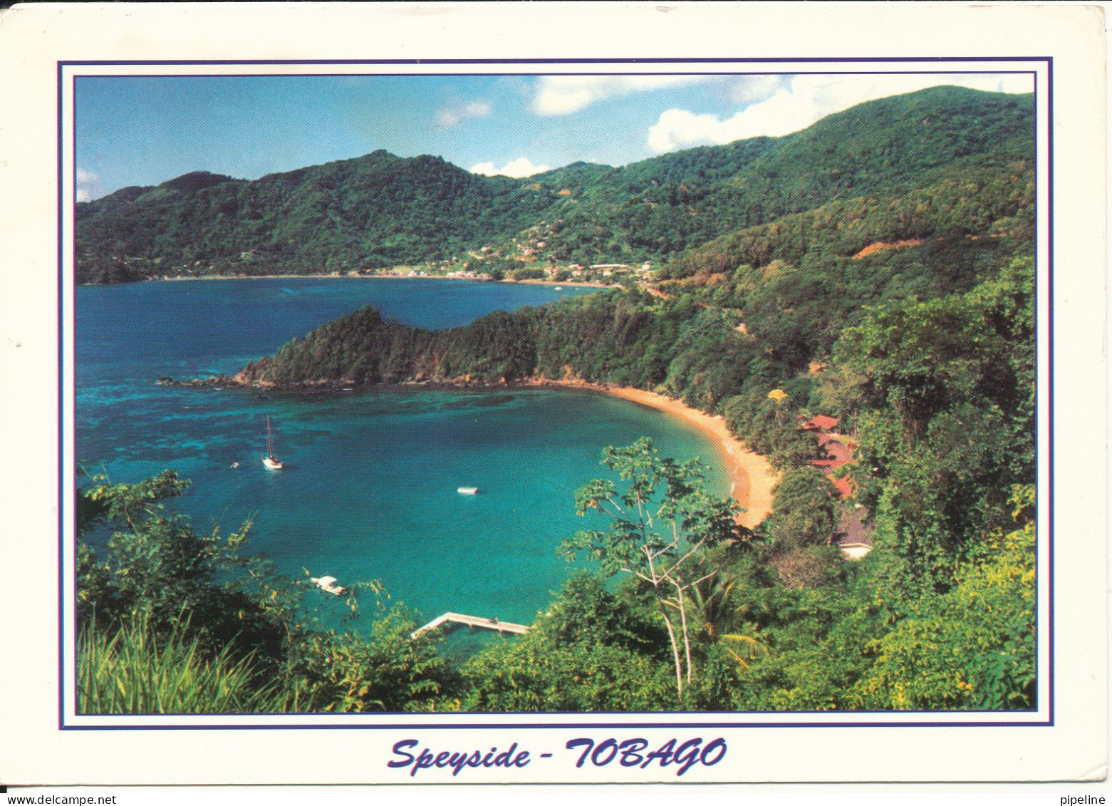 Trinidad Tobago Postcard Sent To Denmark 16-7-1999 (Speyside Tobago) - Trinidad