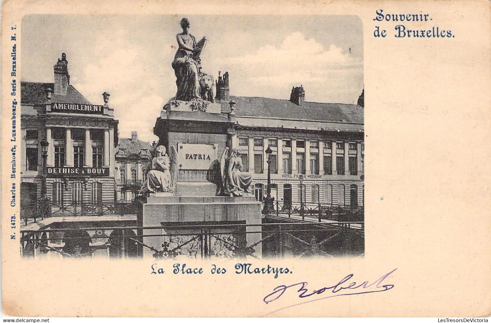 BELGIQUE - Bruxelles - La Place Des Martyrs - Carte Postale Ancienne - Sonstige & Ohne Zuordnung