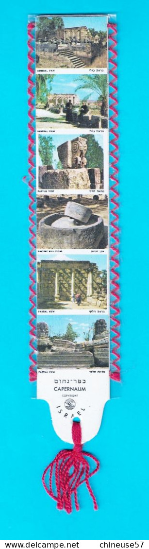 Marque Pages Plastifié Israel Holy Land Capernaum - Marque-Pages