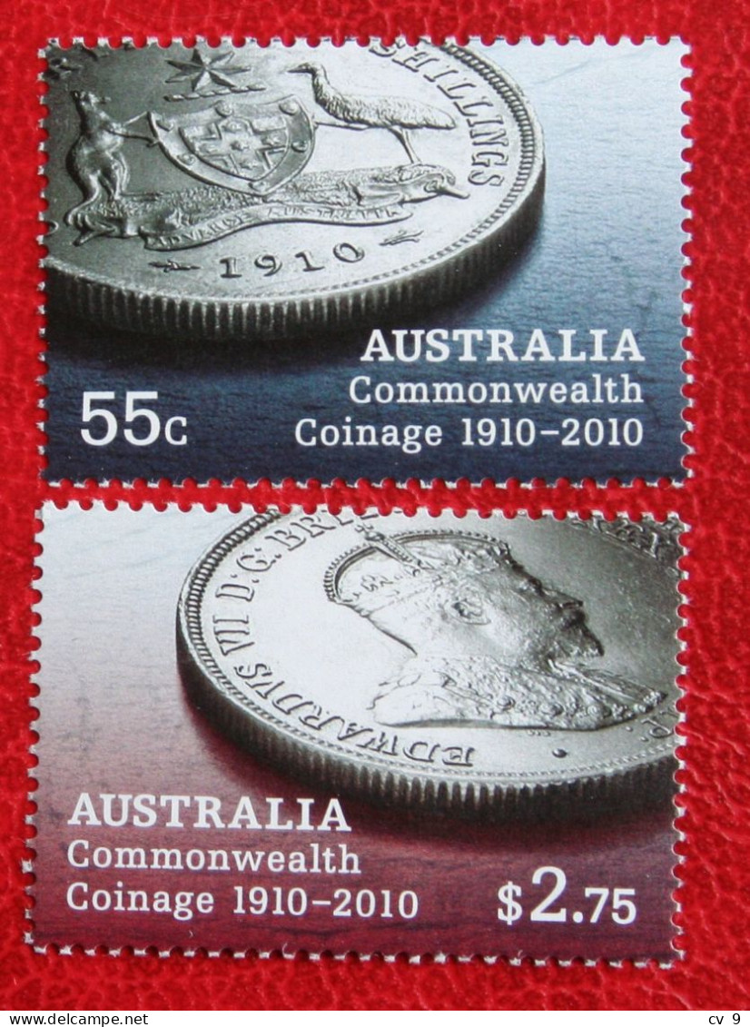 100 Years Of Australian Coins  2010 Mi 3345-3346 Yv - POSTFRIS MNH ** Australia Australien Australie - Mint Stamps