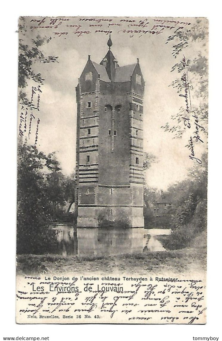 CPA Les Environs De Louvain - Le Donjon De L'Ancien Château Terheyden à Rotselaer - Leuven