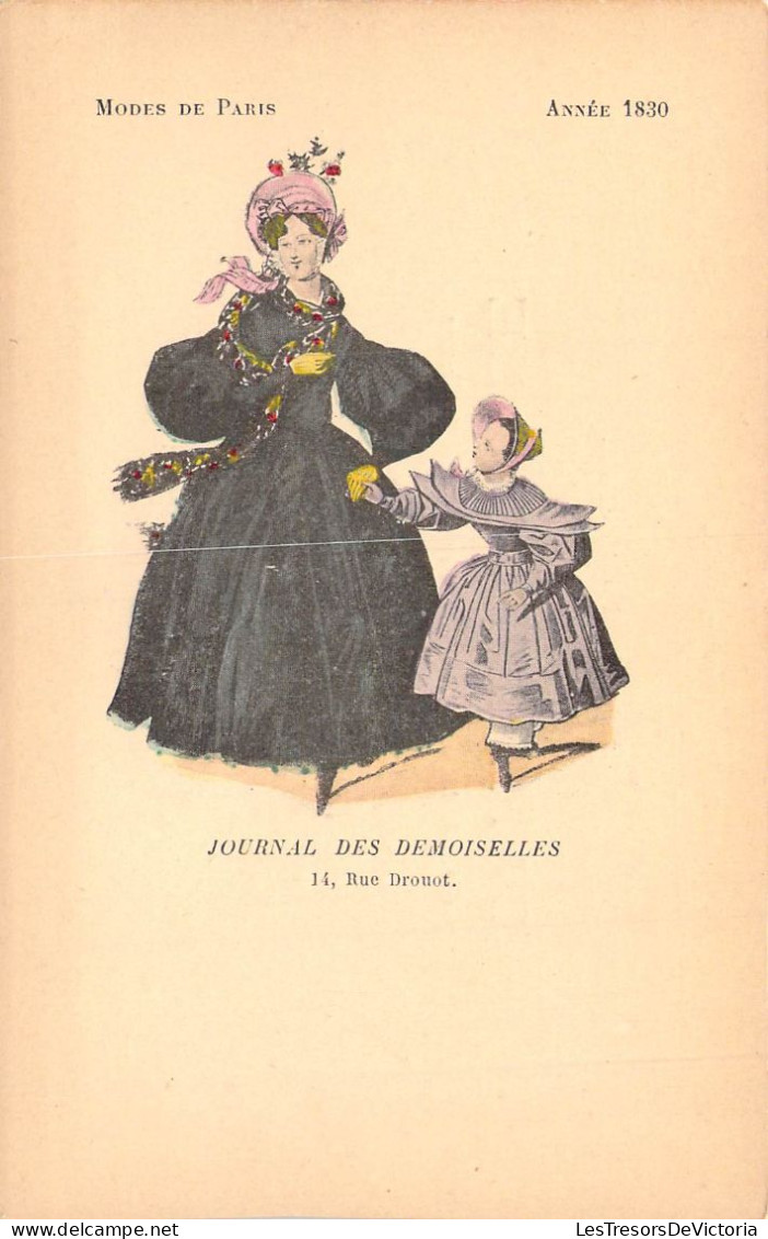 ILLUSTRATEURS NON SIGNES - Journal Des Demoiselles - Mode De Paris - Année 1830 - Carte Postale Ancienne - Sin Clasificación