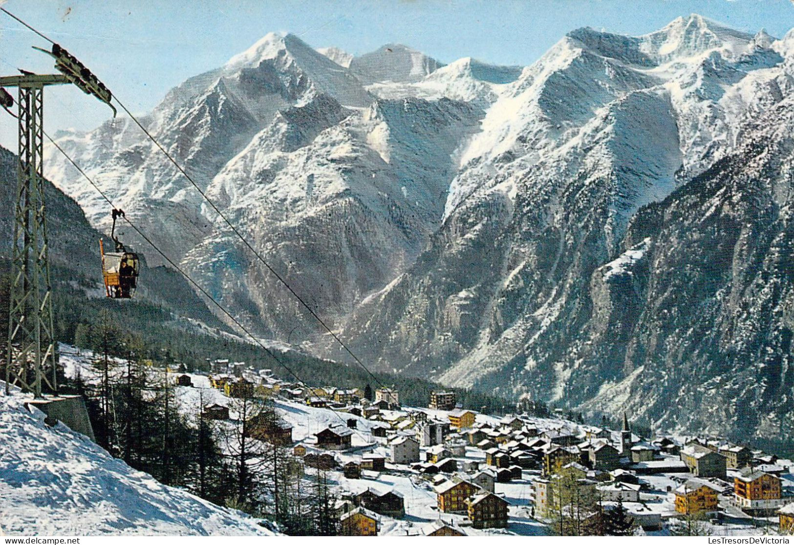 SUISSE -  Grächen Wallis Luftseilbahn Hannigalp - Carte Postale Ancienne - Grächen