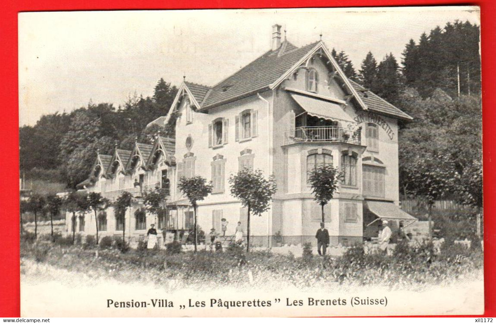 DBC-18  Les Brenets  Villa Les Pâquerettes Pension ANIME. NC Carte-Photo - Les Brenets