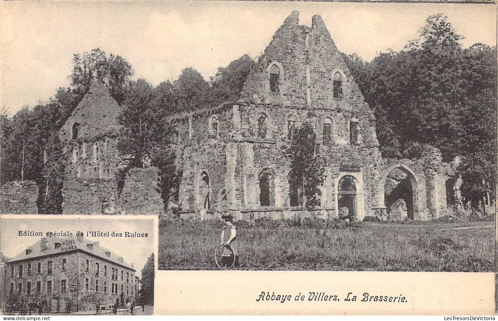 BELGIQUE - VILLERS - Abbaye De Villers - La Brasserie - Edition Spéciale De L'Hôtel Des Ruines - Carte Postale Ancienne - Villers-la-Ville