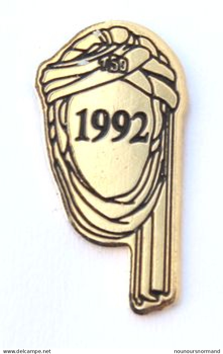 Pin's TSO 1992 - Rallye Paris Dakar 1992 - Tête De Touareg - AB - M283 - Rallye