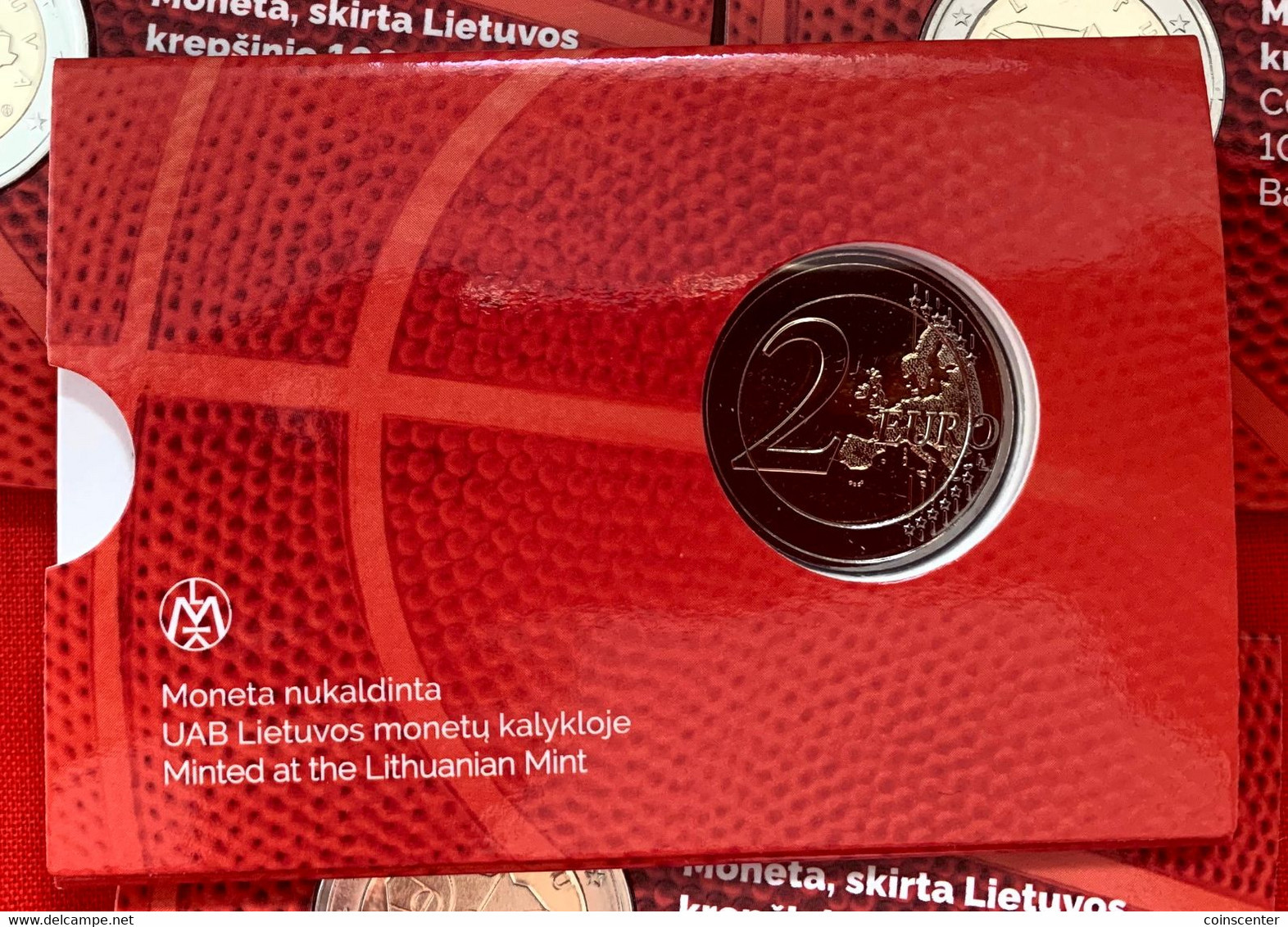 Lithuania 2 Euro 2022 "Basketball" BiMetallic CoinCard BU - Litauen