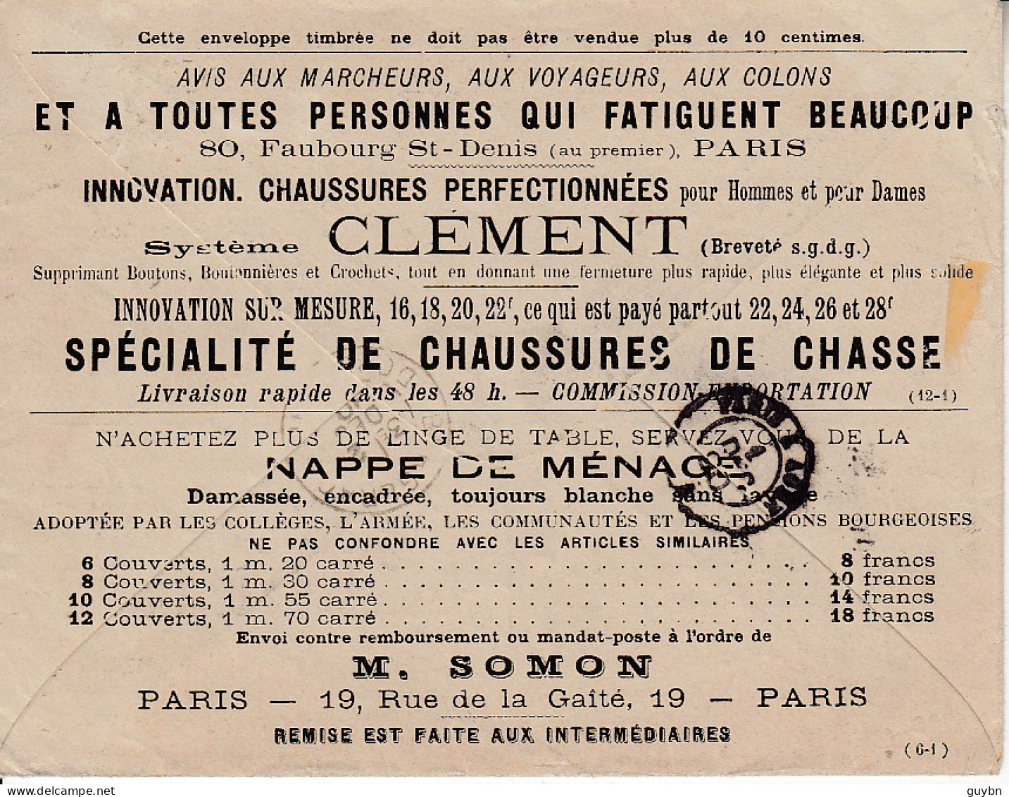 France .. Entier Enveloppe Annonces 15 C Sage .. SAG J75 A .. Editions Calvel Sur J69 .. Publicités Paris - Buste Ristampe (ante 1955)