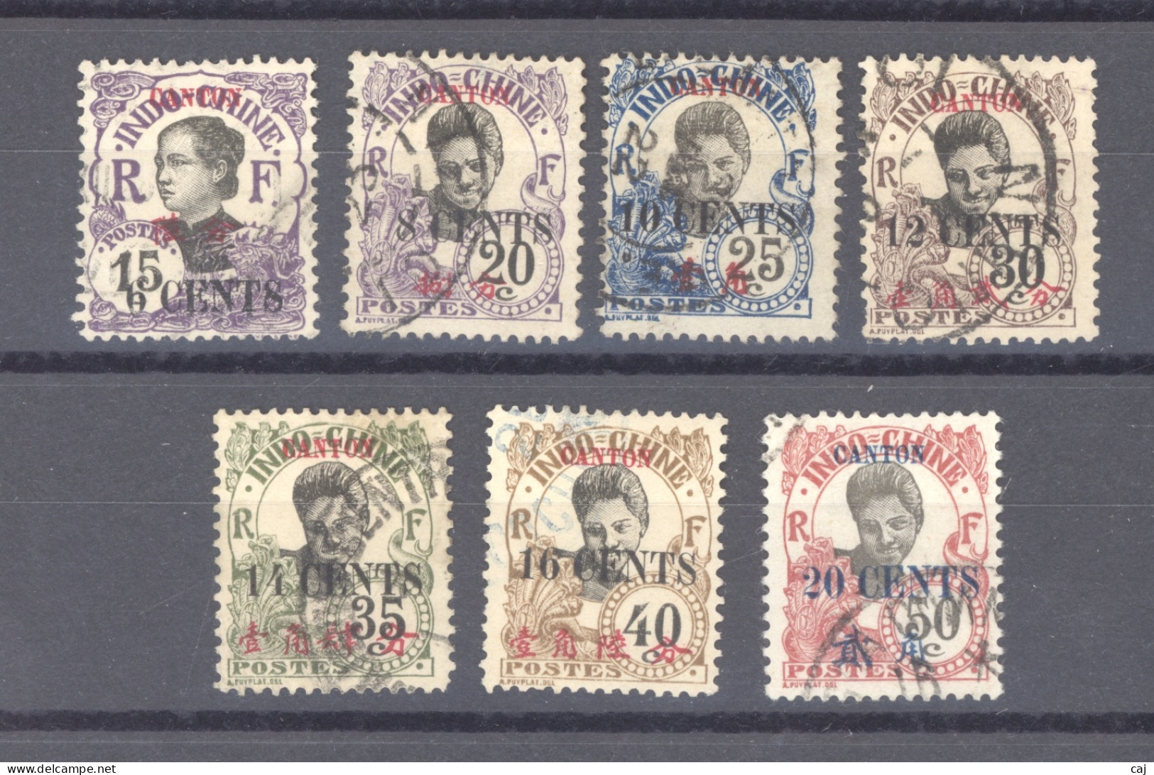 Canton  :  Yv  72-78  (o) - Used Stamps