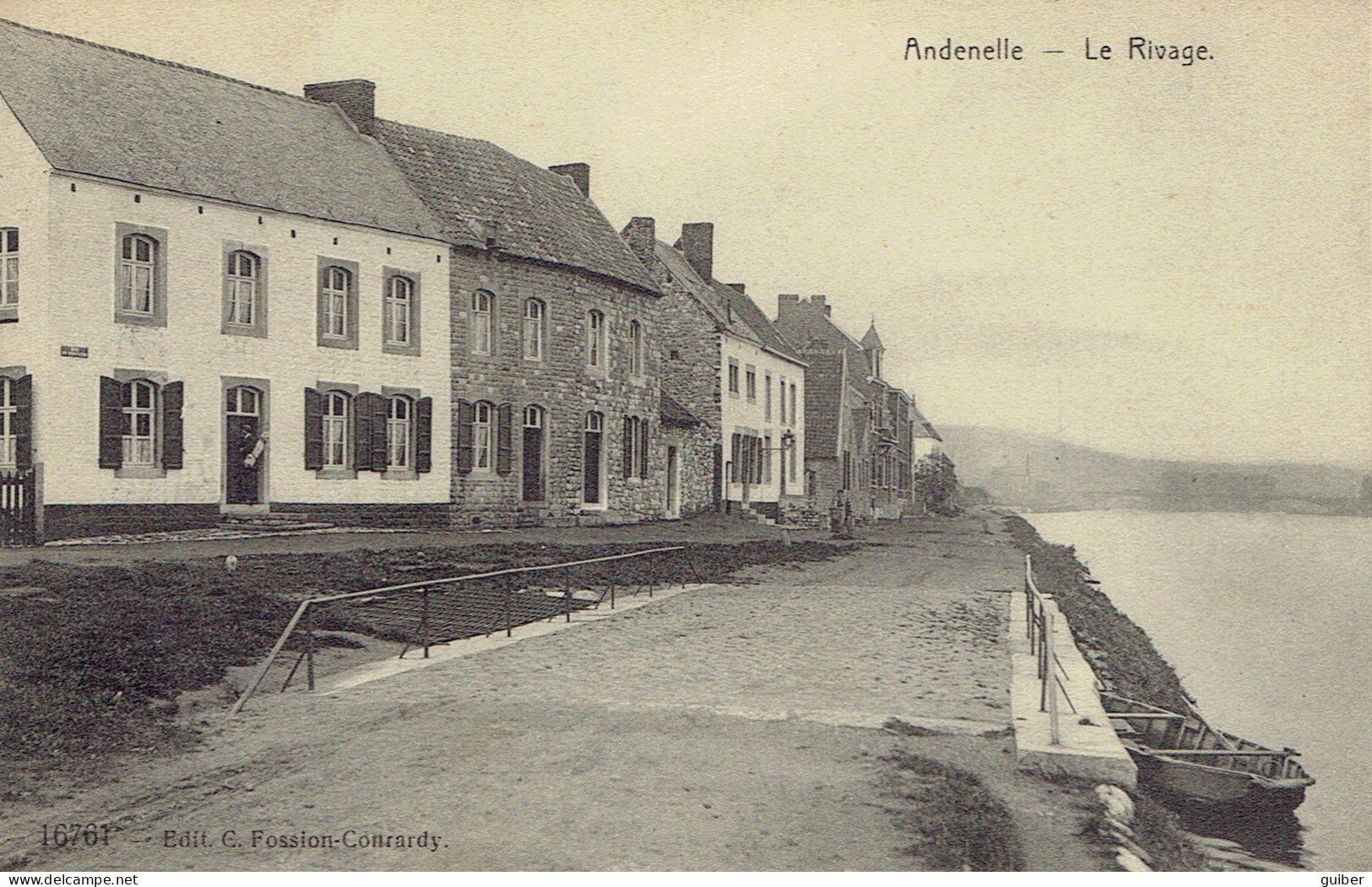 Andenelle Le Rivage Quai De Brouckere  Edit. Fossion Conrardy  1910 N° 16761 - Andenne