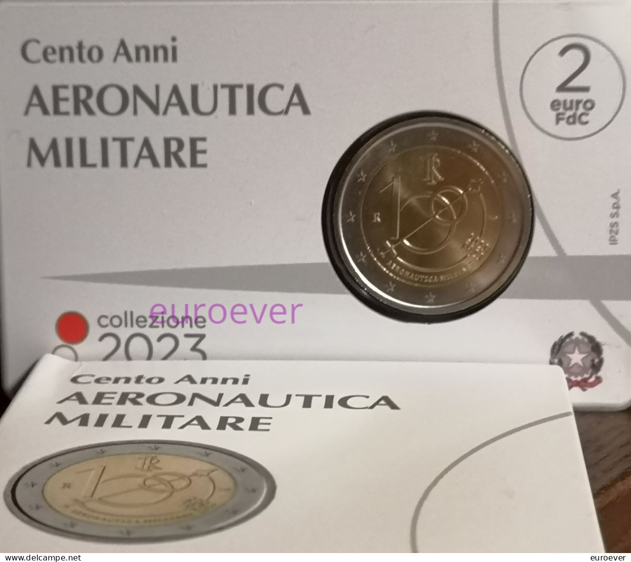 2 Euro Gedenkmünze 2023 Nr. 6 - Italien / Italy / Italia - Air Force BU Coincard - Italia