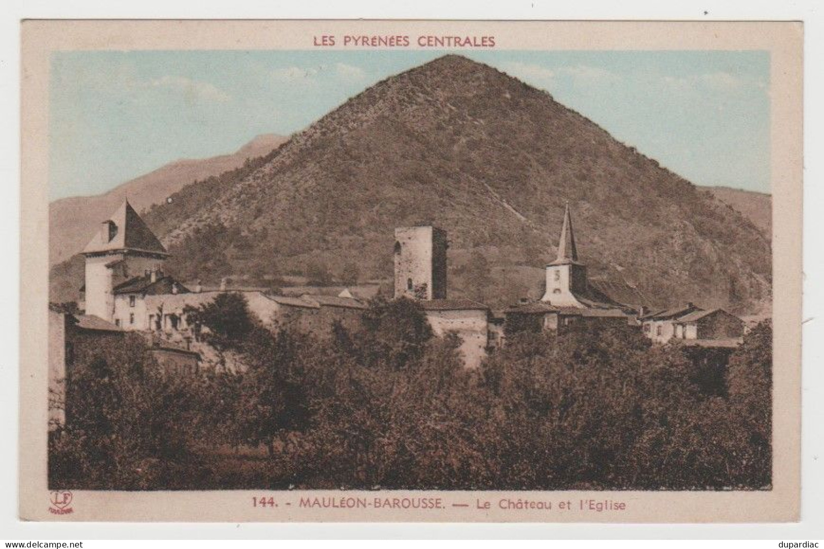 65 - Hautes Pyrénées / MAULEON BAROUSSE -- Le Château Et L'Eglise. - Mauleon Barousse