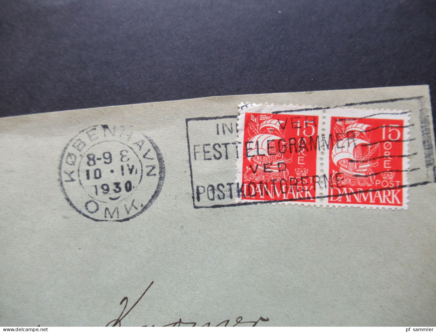 Dänemark 1927 / 30 Mi.Nr.168 (2) Umschlag Dansk Panser Box H.C. Jensensvej Kobenhavn Nach Freiburg Gesendet - Storia Postale