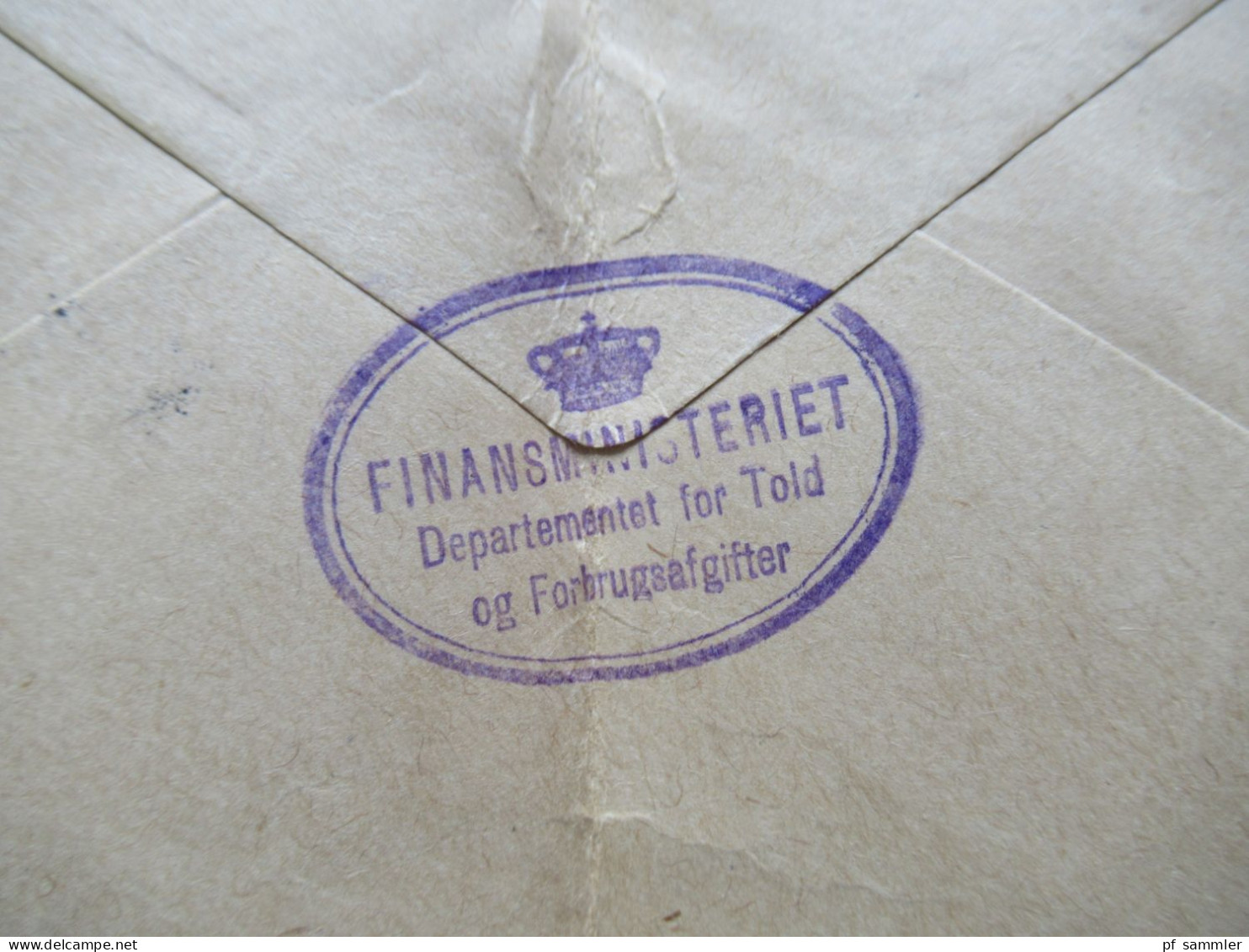 Dänemark 23.2.1956 Michel Nr.361 FDC / Tagesstempel Vom Ersttag Auf Großem Umschlag Stempel Finansministeriet - Lettres & Documents