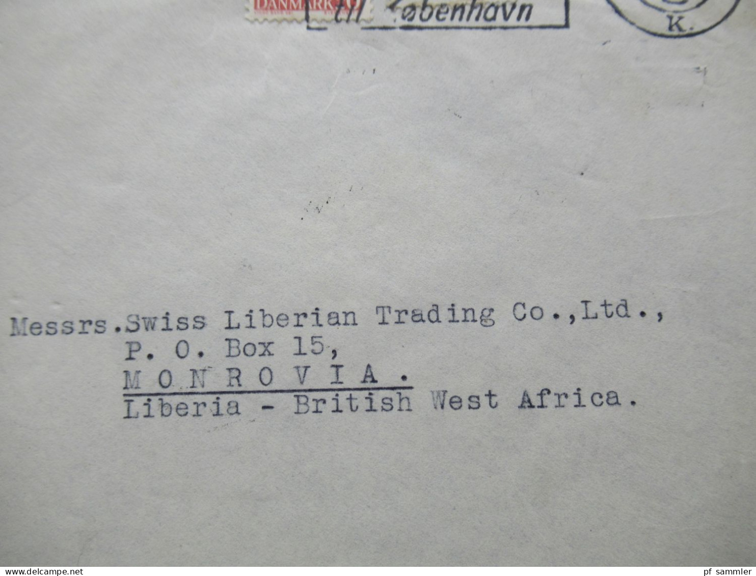 Dänemark 1948 MiF Mit Luftpost Nach Monrovia Liberia British West Africa Mit Ank. Stempel / Schöne Destination! - Briefe U. Dokumente