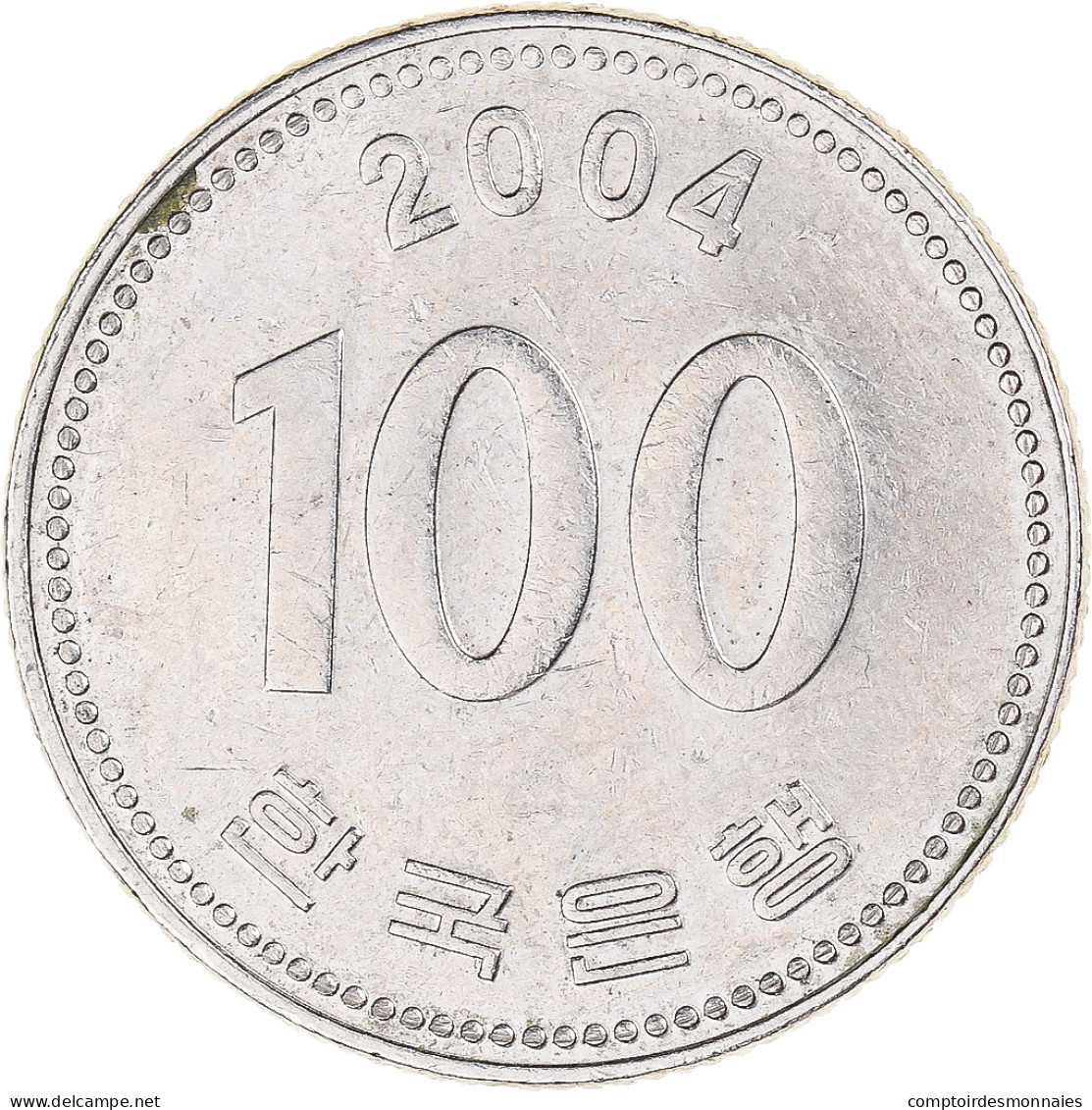 Monnaie, Corée, 100 Won, 2004 - Coreal Del Sur