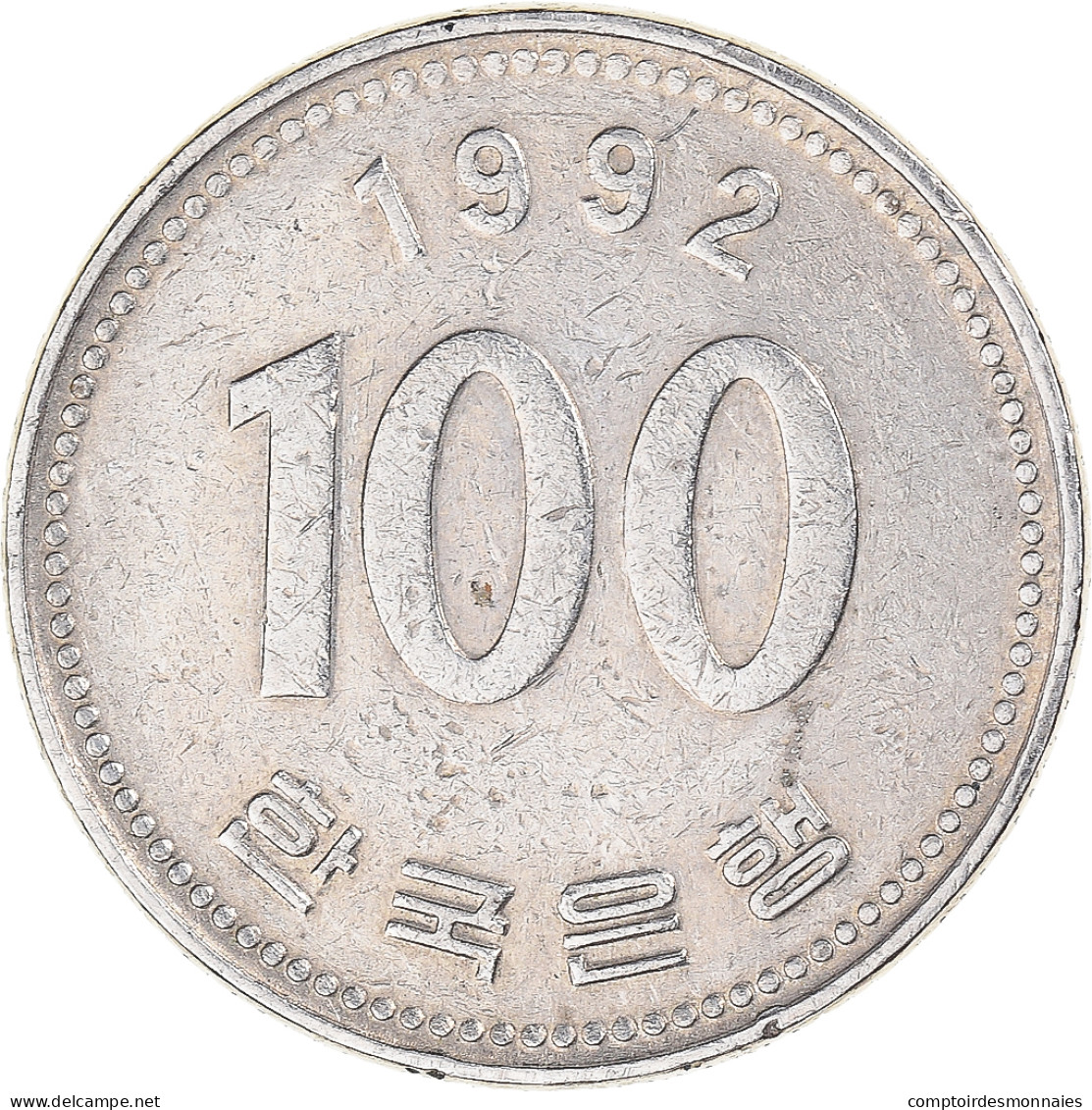 Monnaie, Corée, 100 Won, 1992 - Coreal Del Sur