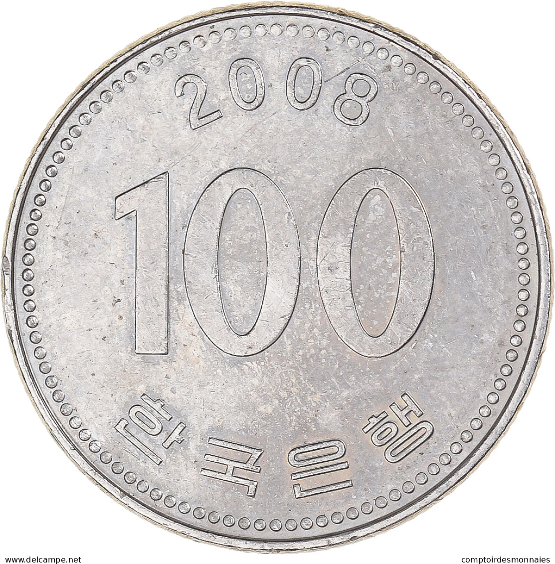 Monnaie, Corée, 100 Won, 2008 - Corée Du Sud
