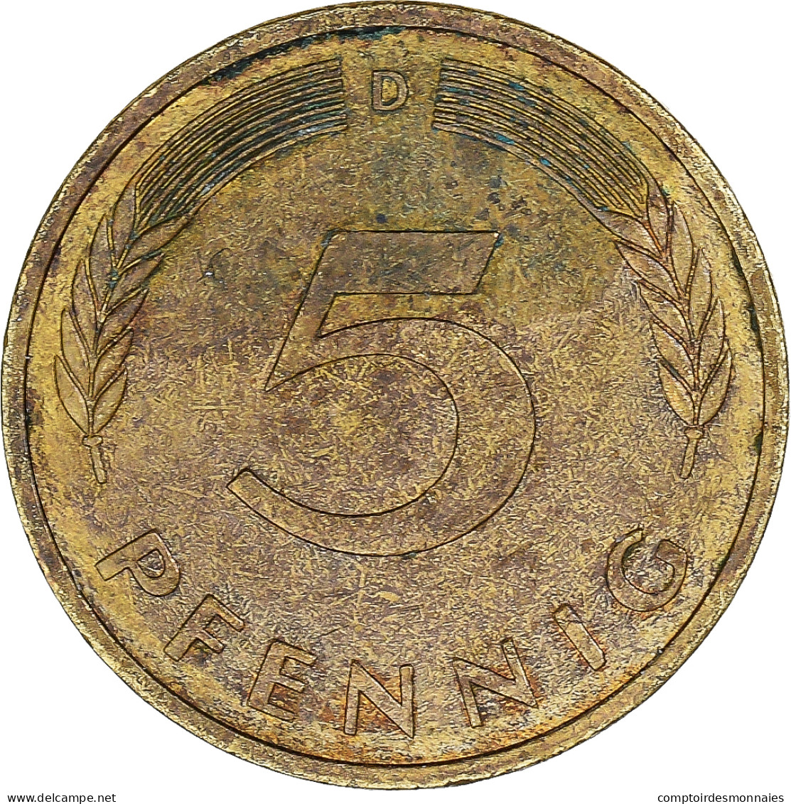 Monnaie, Allemagne, 5 Pfennig, 1977 - 5 Pfennig