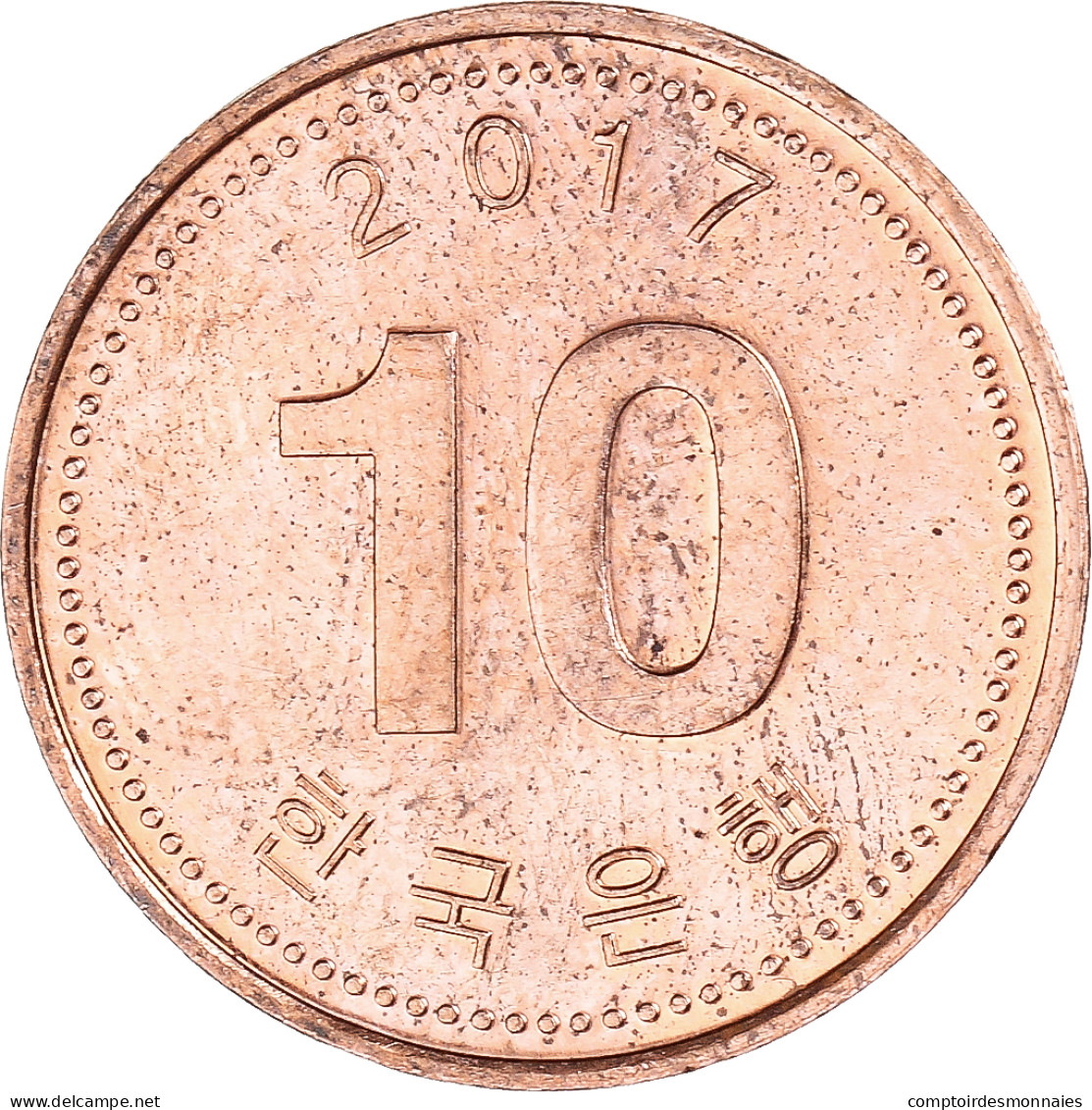 Monnaie, Corée, 10 Won, 2017 - Korea (Zuid)