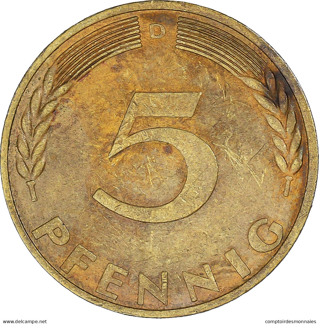 Monnaie, Allemagne, 5 Pfennig, 1970 - 5 Pfennig