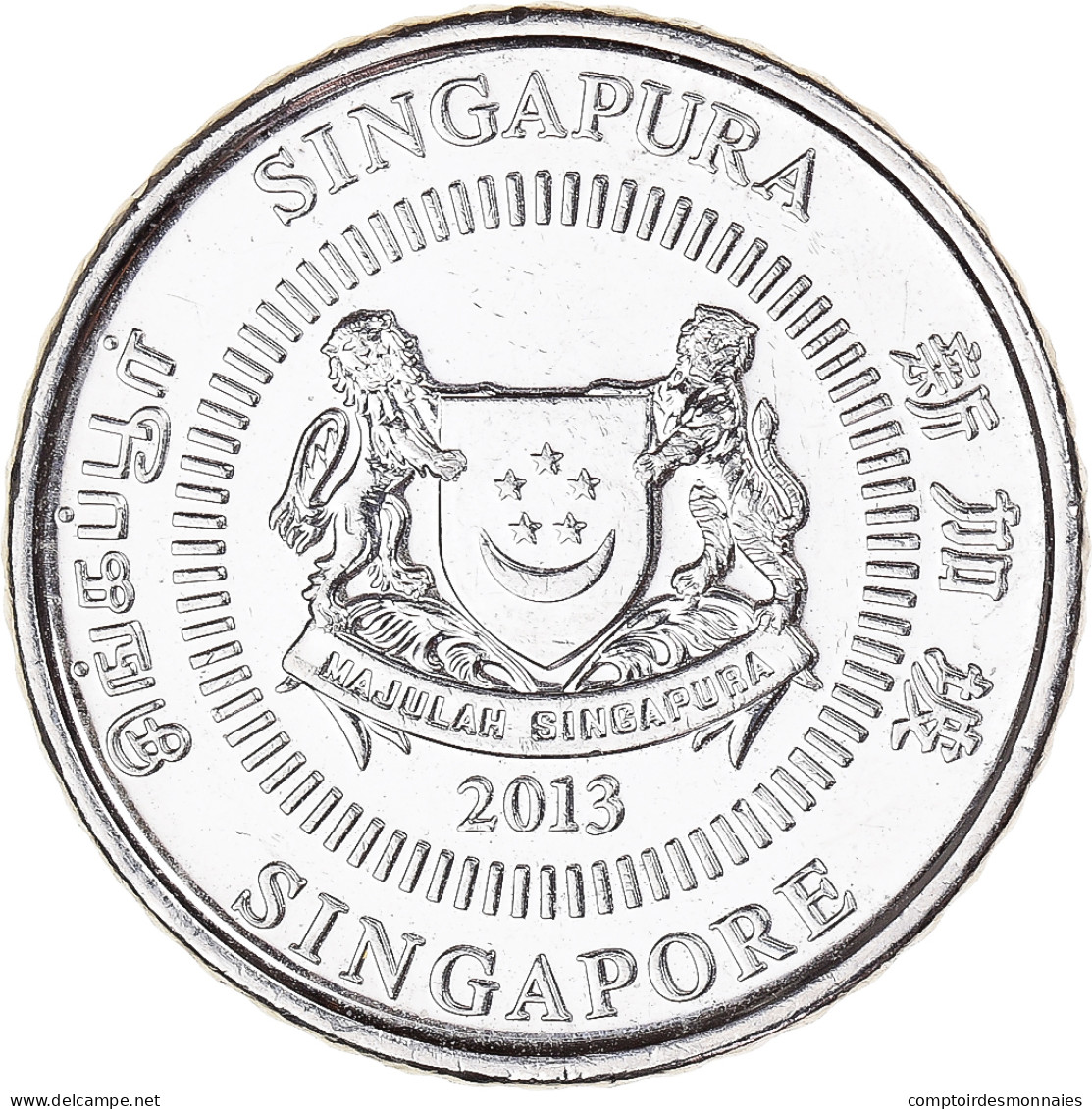 Monnaie, Singapour, 50 Cents, 2013 - Singapore