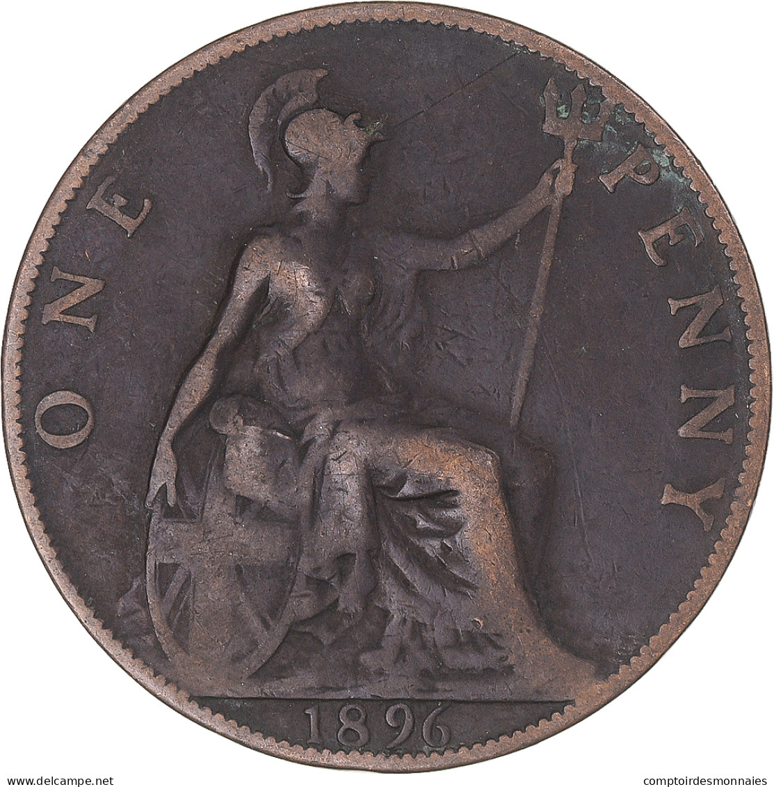 Monnaie, Grande-Bretagne, Penny, 1896 - D. 1 Penny