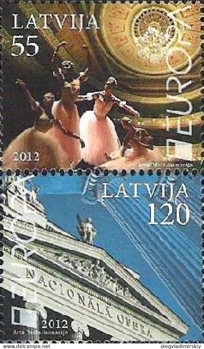 Latvia Lettland 2012 Europa Visit To Latvia National Opera Set Of 2 Stamps Mint - 2012