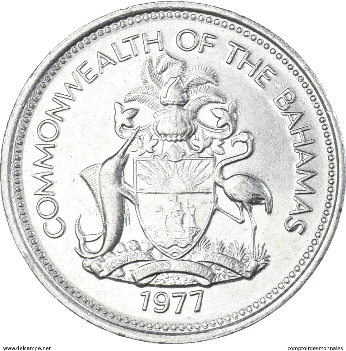 Monnaie, Bahamas, 25 Cents, 1977 - Bahamas