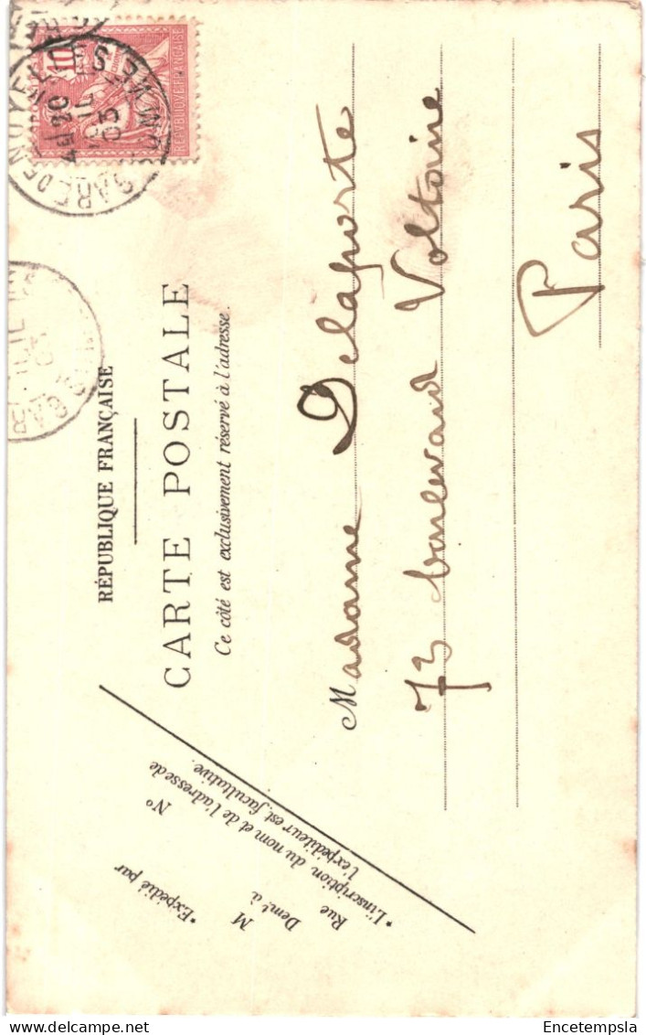 CPA Carte Postale  France Noyelles-sur-Mer  L'église 1903  VM67740 - Noyelles-sur-Mer