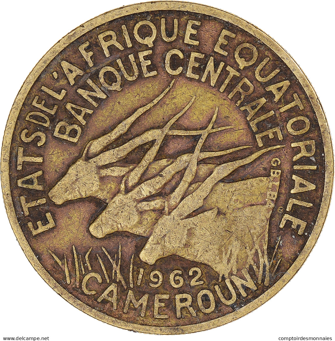 Monnaie, Afrique Équatoriale, 25 Francs, 1962 - Cameroon