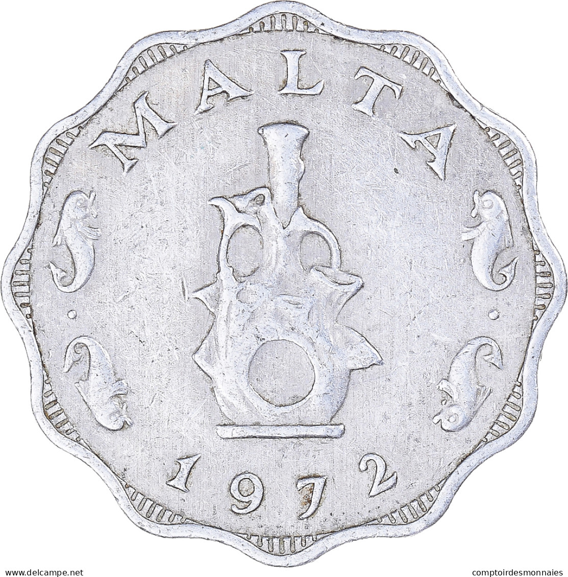 Monnaie, Malte, 5 Mils, 1972 - Malte