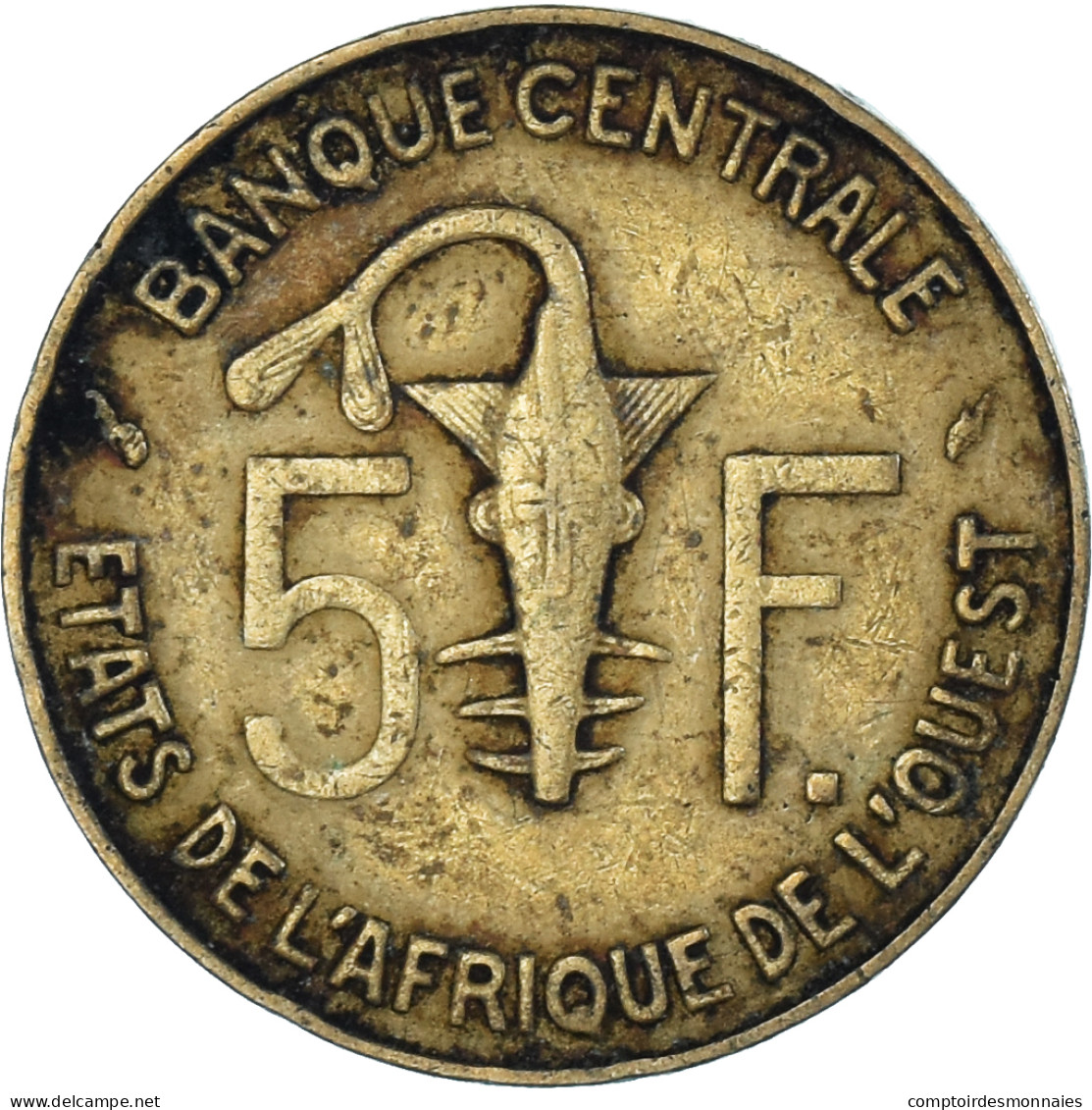 Monnaie, Communauté économique Des États De L'Afrique De L'Ouest, 5 Francs - Ivory Coast