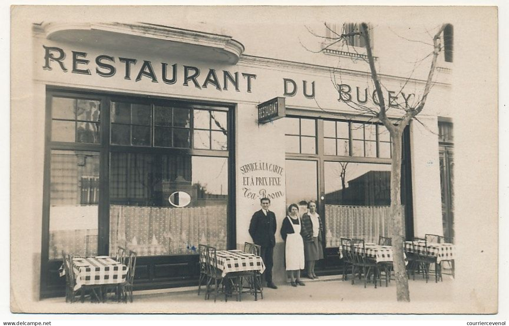 CPA - Carte Photo - "Restaurant Du Bugey" - Non Classés