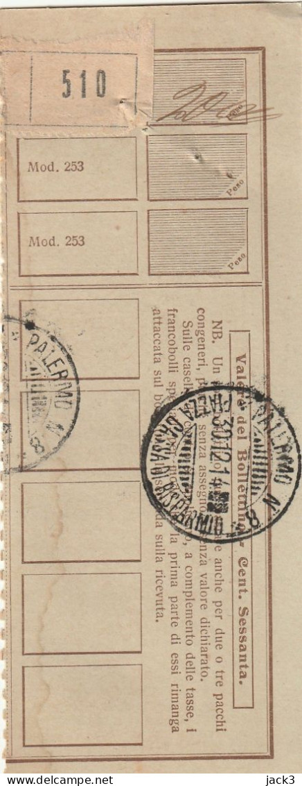 RICEVUTA PACCO POSTALE - 1914 - Postal Parcels
